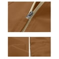 thumbnail image 4 of ECHFIPROM Mens Heavyweight Rain Jackets Coffee with Pockets Travel Hooded Waterproof Casual Windbreaker for Big and Tall Hiking 2XL, 4 of 9