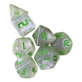 thumbnail image 3 of segolike Acrylic Polyhedral Dices Toys Math Teaching for Parties Table Games Green, 3 of 9