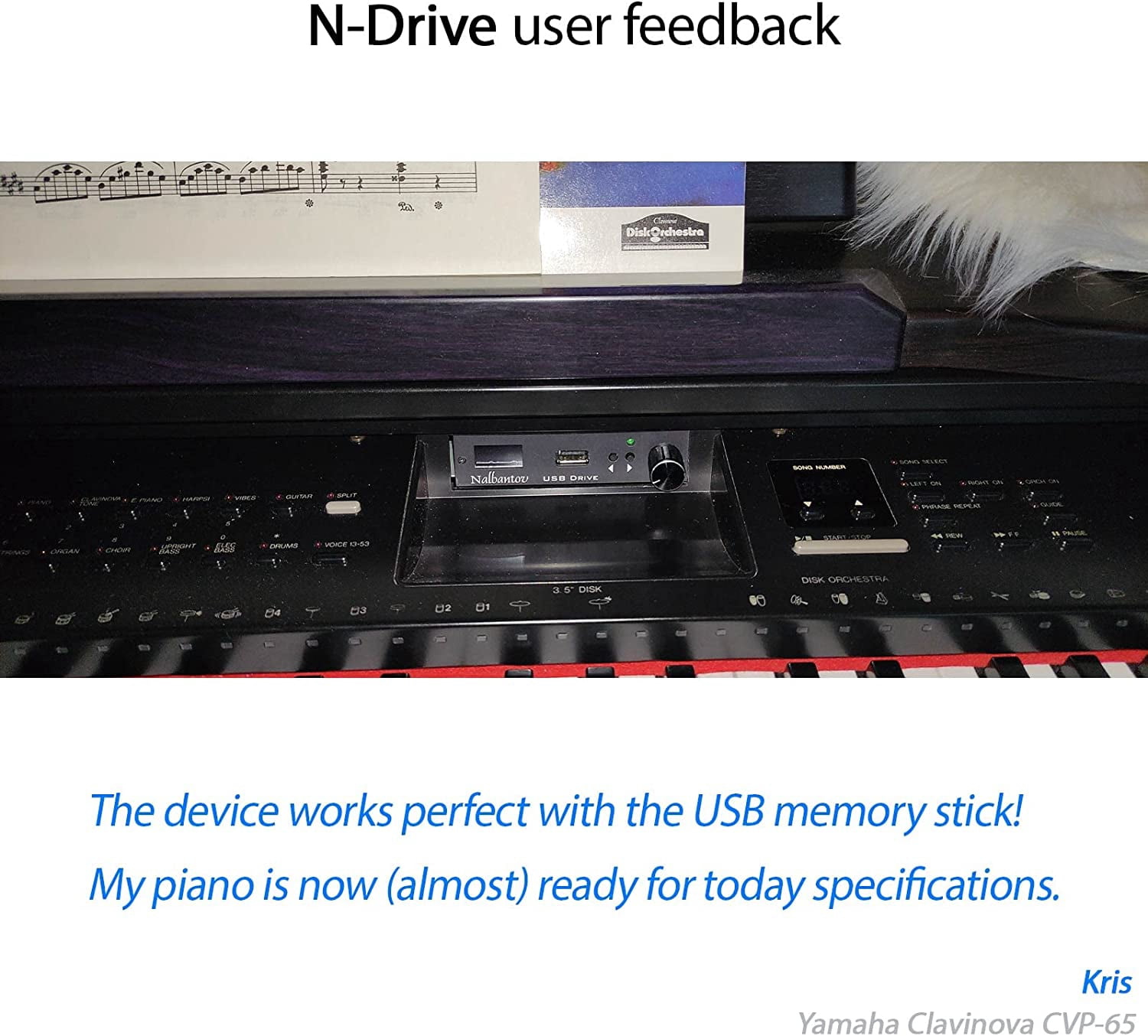 USB Emulator Nalbantov N-Drive eXtreme for Yamaha CVP 65, CVP70