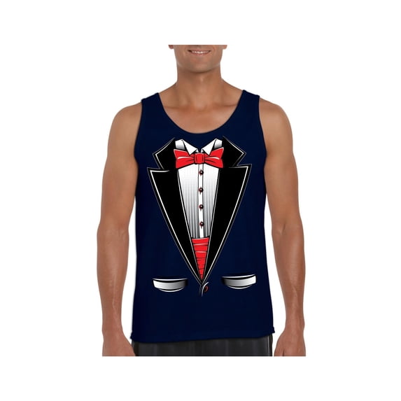 Normal is Boring - Men's Tank Top for Men, up to Men Size 3XL - Tuxedo Prom Costume