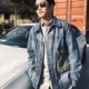 thumbnail image 5 of Chaqueta vaquera con botones para hombre, abrigo vaquero para hombre, otoño, azul, una pieza, nueva, de diseñador, talla grande, precio bajo, alta calidad, talla grande L, 5 of 5