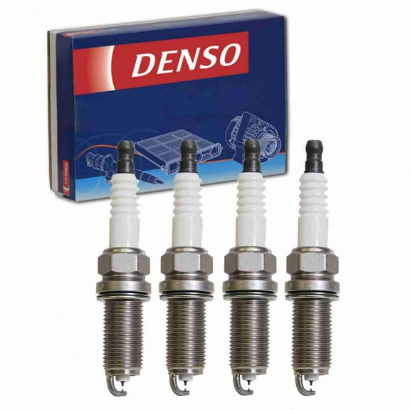 4 pc DENSO 3458 Spark Plugs for 18845-11160 FK16HQR11 Ignition Wire Secondary Fits select: 2011-2013 KIA SORENTO, 2009-2010 HYUNDAI SONATA