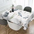 thumbnail image 2 of Tablecloth Grey Heron Table Cloth Rectangle Table 60 x 84 Inch Birds Reeds River Chinese Style Kitchen Decorations for Home Dinner Party, 2 of 5