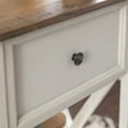 thumbnail image 2 of Pemberly Row 1-Drawer Farmhouse Wood V-Frame End Table in White ( Set of 2), 2 of 10