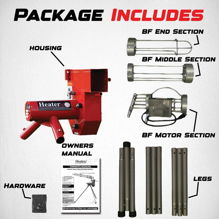 Heater Sports Automatic Heavy Duty Baseball Pitching Machine with