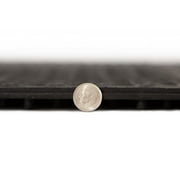 FlooringInc (5/8) Thick Evolution Rubber Floor Tiles - Equipment Mats, Gym Flooring and Utility, Black