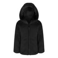 thumbnail image 2 of TSSOE Little Big Girls Autumn Winter Warm Coat Clothes Hooded Faux Fur Fleece Jacket Cotton Thick Outwear Casual Wear Black 8, 2 of 5