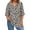 Gray, variant on Plus Size Womens Tops 4x-5x Sexy 3/4 Sleeve Shirts Floral Graphic T-Shirt V Neck Tunic Shirts Loose Fit Casual Tunic Tops Black 4XL