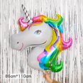 thumbnail image 5 of Globo de aluminio con forma de cabeza de caballo y unicornio de arcoíris de 108 cm con diseño de película de aluminio y diseño para fiestas de cumpleaños y bodas, 5 of 5