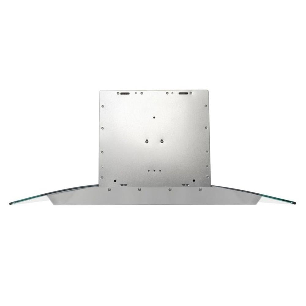 Pemberly Row 380 CFM Ducted Wall Mount Stainless Steel Range Hood - Silver