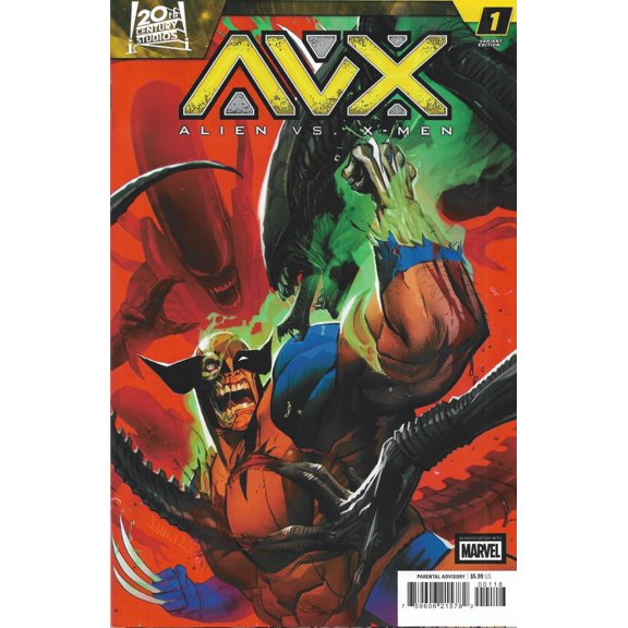 Collectible Alien vs. X-Men #1E VF ; Marvel Comic Book