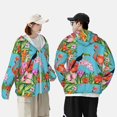 thumbnail image 4 of Fotbe Tropical Jungle Flamingo Chaqueta con Protección Solar UPF 50+ para Hombre y Mujer, Camisa con Capucha y Bolsillos-Large, 4 of 7