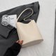 thumbnail image 5 of Bolso de mano de gran capacidad para el trabajo de verano, bolso de mano para mujer, bolso tipo cubo blanco, 5 of 5