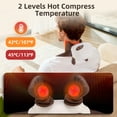 thumbnail image 5 of Portable Electric Neck Massager with Heat, Cordless Neck Shoulder Massager, 3 Massage Modes & 2 Heat Settings, 4D Kneading & Warming for Shoulder & Back, 10-Min Timer, Hands-Free Strap, Gift Idea, 5 of 9
