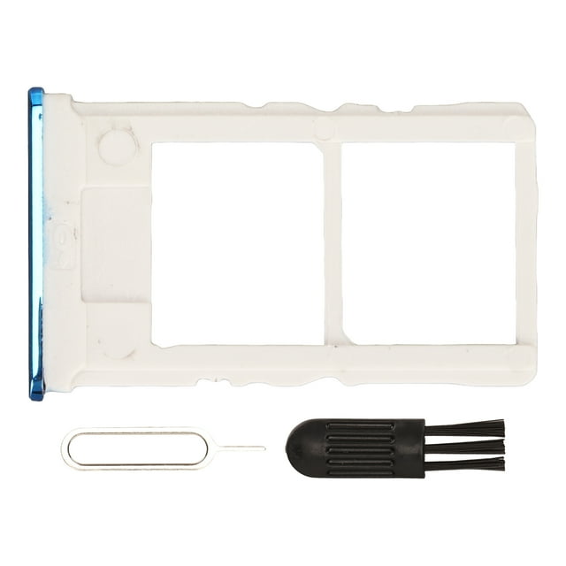 SIM Card Holder, Plastic SIM Card Tray Accurate Size Closely Fit Replacement For Mobile Phone Blue