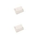 thumbnail image 4 of Jumpingount Cartera de cuero portátil, diseño Simple, monedero plegable para almacenamiento de dinero, tarjetero de compras, bolsa de transporte, Blanco 2piezas, 4 of 6