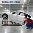 thumbnail image 3 of 2 Pack Hydraulic Car Ramps - No Installation Required, 5T/ 11000LBS Max Load Low Pro-File Car Lift Service Ramps, Heavy Duty Steel Hydraulic Vehicle Ramps for Car Truck Trailer Garage Repair, 3 of 6