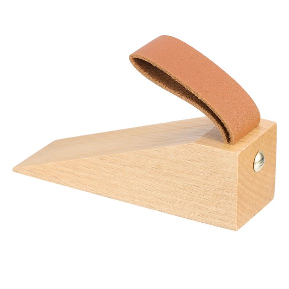 Wood Door Stopper, Non-Slip Door Wedges for 0.2” - 1.4” Door Bottom Seam