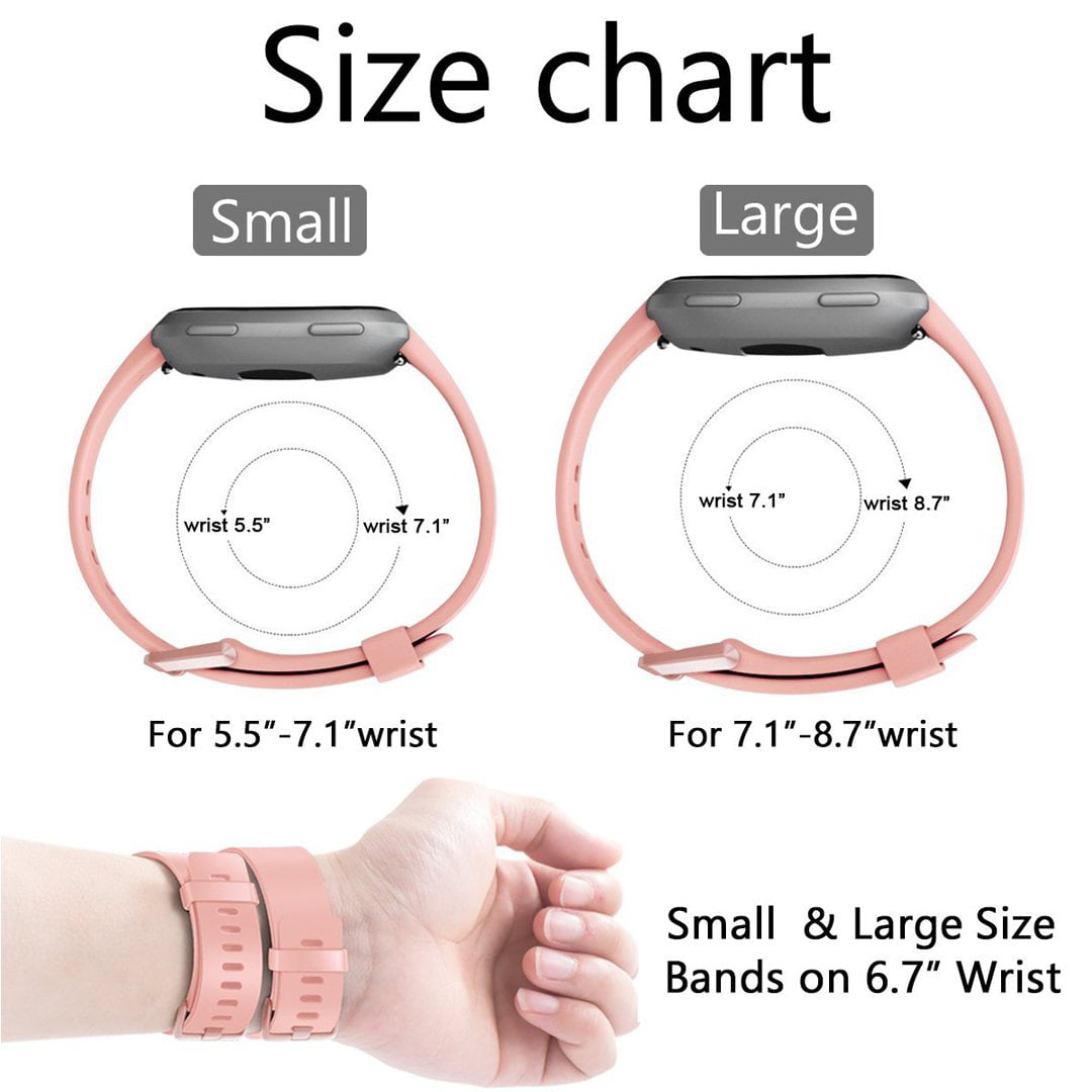 fitbit band sizes charge 3