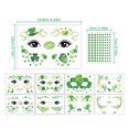 thumbnail image 4 of St Patricks Day Glitter Set Face Sticker For St. Patrick's Day Set Green Design Sticker For All Ages, 4 of 9