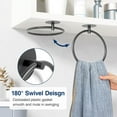 thumbnail image 3 of LShunze Towel Ring for Bathroom, Stainless Steel Hand Towel Holder for Wall Mounted, Heavy Duty Towel Hanger Towel Racks for Bathroom, Kitchen, 3 of 8