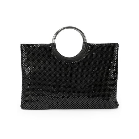Metal Mesh Clutch - Gunne Sax by Jessica McClintock Diane Metal Mesh Ring Clutch