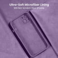 thumbnail image 5 of for iPhone 13 Case, Silicone Upgraded [Camera Protection] Phone Case with [2 Screen Protectors], Soft Anti-Scratch Microfiber Lining Inside, 6.1 inch, Light Purple, 5 of 11