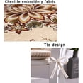 thumbnail image 4 of Nvzi European Style Kitchen Chair Cushions, Floral Seat Cushion with Tie, Washable (Beige), 4 of 6