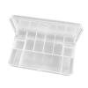 Caja organizadora de almacenamiento de anzuelos de señuelo de doble capa caja contenedora de almacenamiento de aparejos de pesca caja portátil de 11 compartimentos para aparejos de pesca FLhrweasw Nuevo