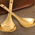 thumbnail image 4 of Dinner Spoon, Mirror Polished Finish Thickened Serving Spoon Brass Material Glossy  For Cooking L,S, 4 of 8