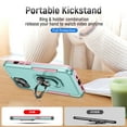 thumbnail image 6 of Dteck for Apple iPhone 15 Case, Military Grade Drop Protective Case fit for Magnetic Car Mount Ring Holder Heavy Duty Hybird Rugged Stand Cover for iPhone 15 2023,Green/Pink, 6 of 11