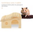 thumbnail image 2 of OUNONA 3pcs Dwarf Hamster House DIY Wood Hut Hideout Cage for Small Animals Pet Rat Mouse Dwarf Hamsters Guinea Pig, 2 of 8