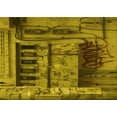 thumbnail image 1 of Ahgly Company Machine Washable Indoor Rectangle Transitional Dark Bronze Brown Area Rugs, 2' x 4', 1 of 7