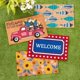 thumbnail image 3 of Felpudo de fibra de coco Summer Fun - Banco de peces, 3 of 3