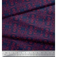 thumbnail image 3 of Soimoi Poly Georgette Fabric Damask Ethnic Fabric Prints by Yard 52 Inch Wide, 3 of 3