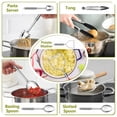 thumbnail image 4 of Juego de utensilios de cocina e-FAR de acero inoxidable de 10 piezas con soporte, 4 of 9