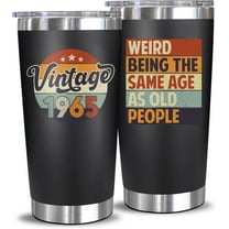 60th Birthday Gifts For Men Women - 1965 60th Birthday Decorations For Him Her - Turning 60 Year Old Gifts For Man, Woman, Mom, Dad, Wife, Husband - 20 Oz Tumbler