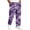 Purple, variant on GrmtClth Cargo Pants for Men Camo Pattern Straight Leg Elastic Waist Drawstring Multi Side Pockets Outdoor Walking Daily Trousers Army Green S