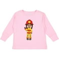 thumbnail image 3 of Inktastic African American Girl, Girl Fireman, Firefighter Girls Long Sleeve Toddler T-Shirt, 3 of 5