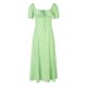 thumbnail image 1 of WILLBEST Vestidos con Curvas para Mujer, Vestidos Casuales de Verano para Mujer, de Manga Corta, con Cuello Cuadrado y Abertura Midi Grande, 1 of 2