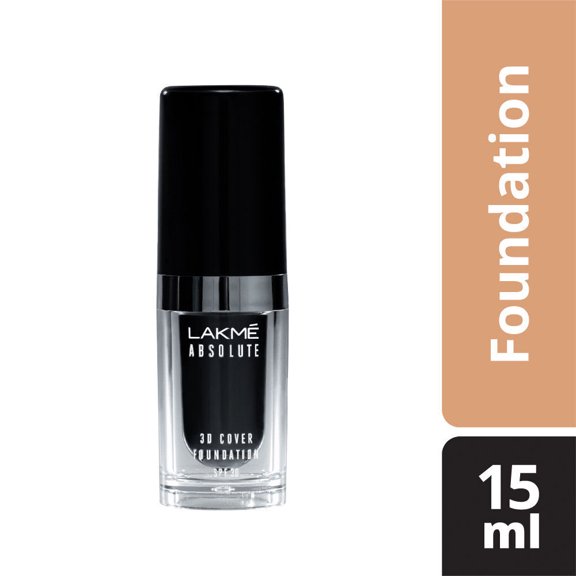 Lakme Absolute 3D Cover Foundation SPF 30 - Neutral Medium 15ml smooth finish