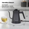 thumbnail image 3 of Hervidor Eléctrico Hamilton Beach 0.6L Pico de Ganso 1200W, 3 of 9