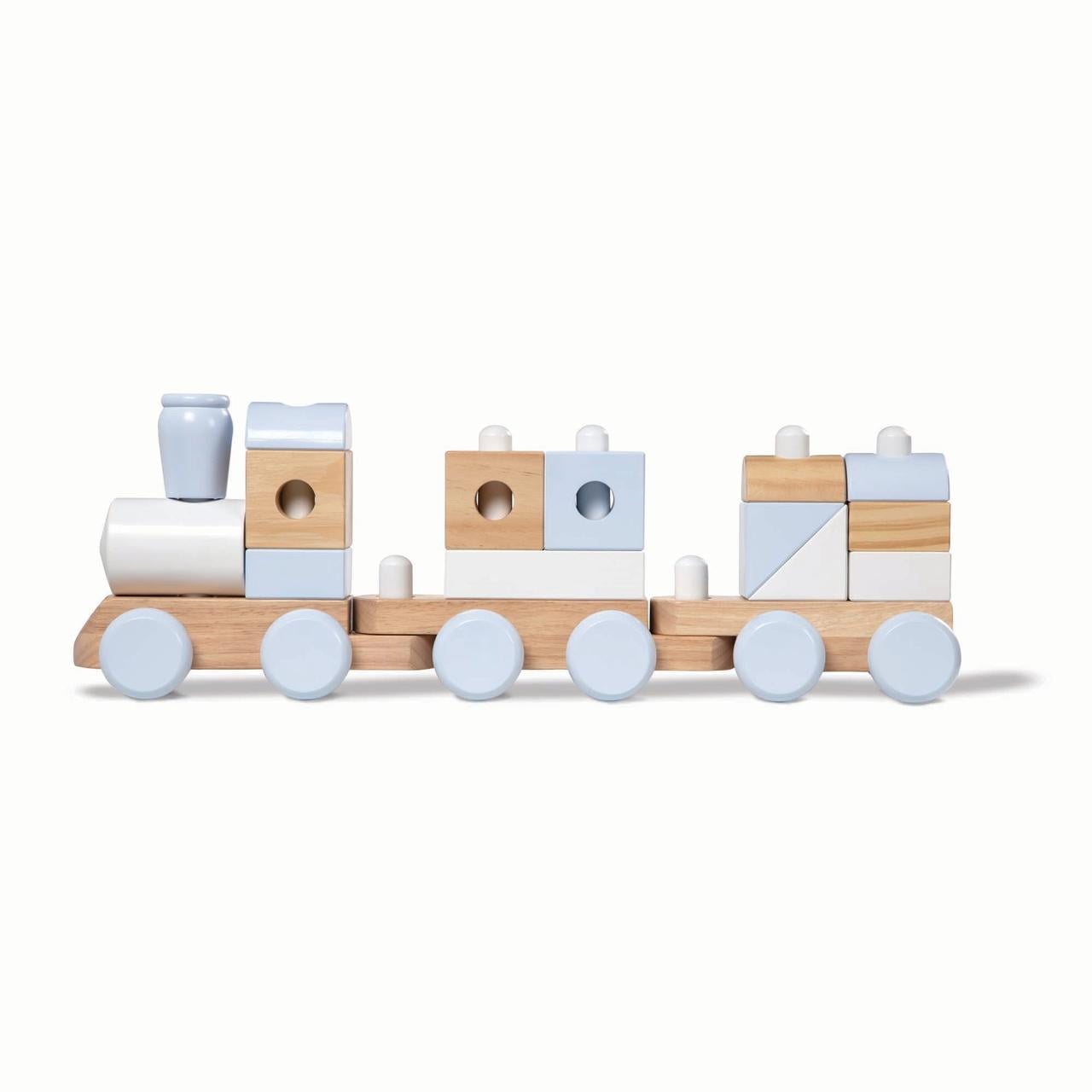 NEW Melissa & Doug Classic Toy 18 Piece Wood Stacking Train 