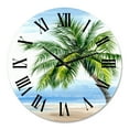 thumbnail image 2 of Designart 1 in Quartz Coastal Wall Clock, 2 of 5