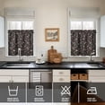 thumbnail image 4 of Pioneer Kitchen Curtains and Valance Set 24 Inch Tier Beautifl Floral Flower Curtains Small Drapes for Cafe Living Room Bathroom Farmhouse 3 Pieces Set Rod Pocket, 4 of 6
