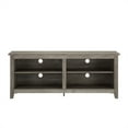thumbnail image 3 of Pemberly Row Meuble TV 58 Pouces Console de Rangement en Gris Lavé, 3 of 4