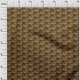 thumbnail image 3 of oneOone Polyester Spandex Brown Fabric Floral Quilting Supplies Print Sewing Fabric By The Yard 56 Inch Wide, 3 of 5