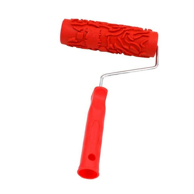 ziyahi 7-Inch Assorted Embossed Pattern Painting Roller with Painting Patterned Paint Roller Roller Embossing Paint Plastic Handle 1