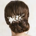 thumbnail image 3 of CustomyLife Pasador de pelo ovalado de 3.0 in, clip de pelo grande de metal vintage, dorado, francés, boda, fiesta de graduación, accesorios formales para el pelo para mujeres y niñas, pelo largo y gr, 3 of 5