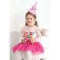 thumbnail image 2 of Younger Tree Girl Birthday Outfit Baby Fall Winter Long Sleeve Sweatshirt Bowknot Tutu Princess Party Dress Set with Bag for 5-6T, 2 of 6